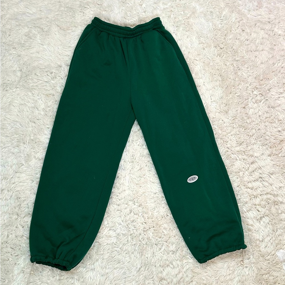 Green sweatpants